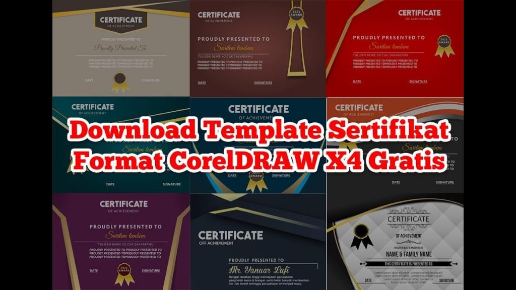 Download Template Sertifikat Format Cdr Gratis