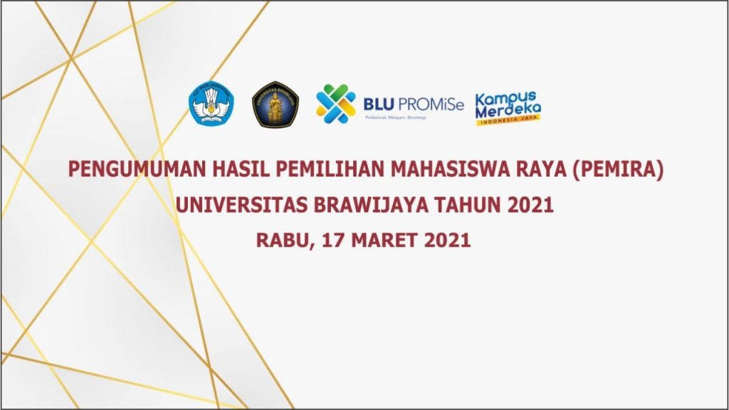 Pengumuman Hasil Pemilihan Mahasiswa Raya (PEMIRA) Universitas Brawijaya Tahun 2021